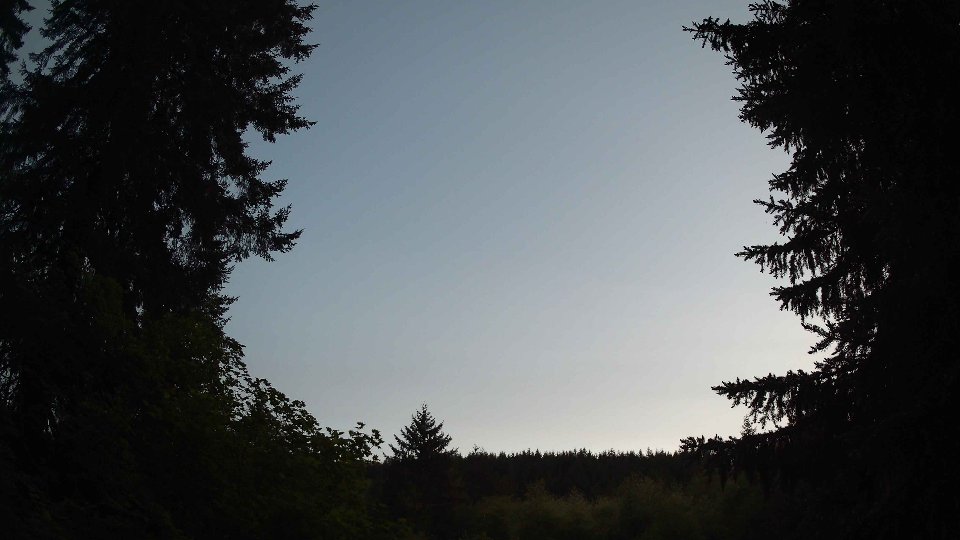 Pacific Northwest skyline timelapse on May 19, 2026 at 9:00 PM