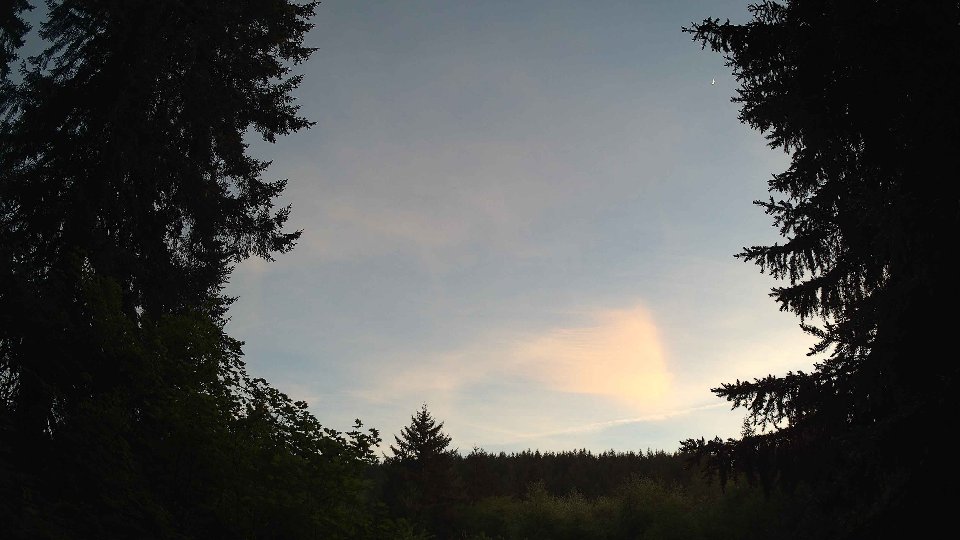 Pacific Northwest skyline timelapse on May 20, 2026 at 8:45 PM