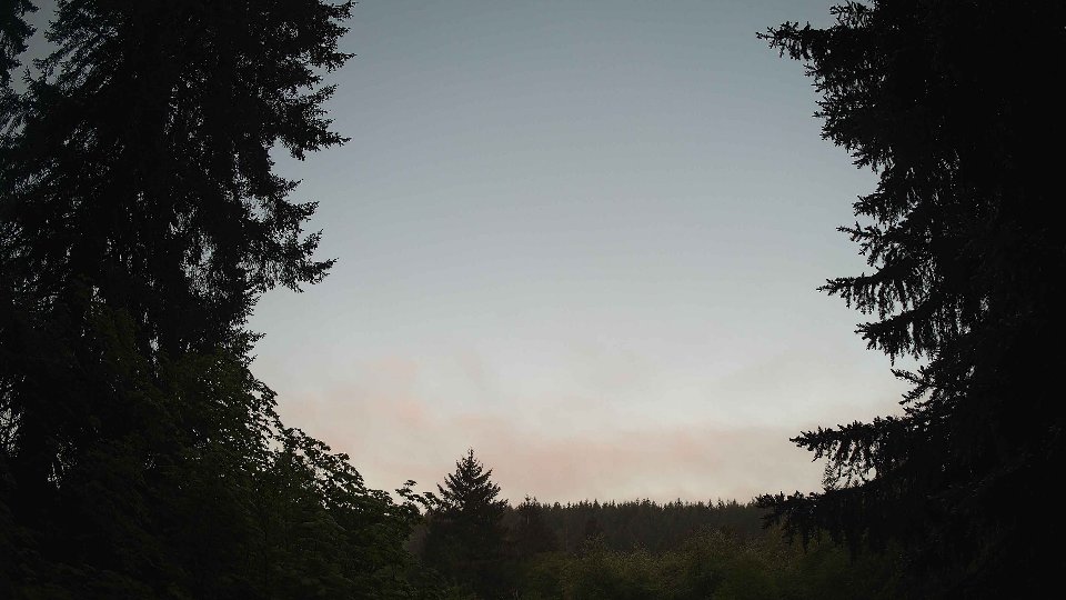 Pacific Northwest skyline timelapse on May 21, 2026 at 5:45 AM