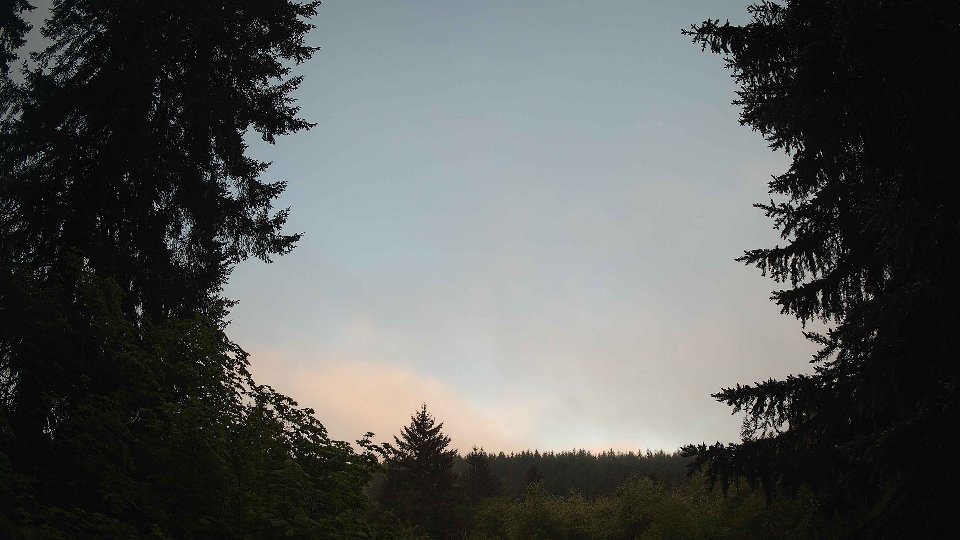 Pacific Northwest skyline timelapse on May 21, 2026 at 6:15 AM