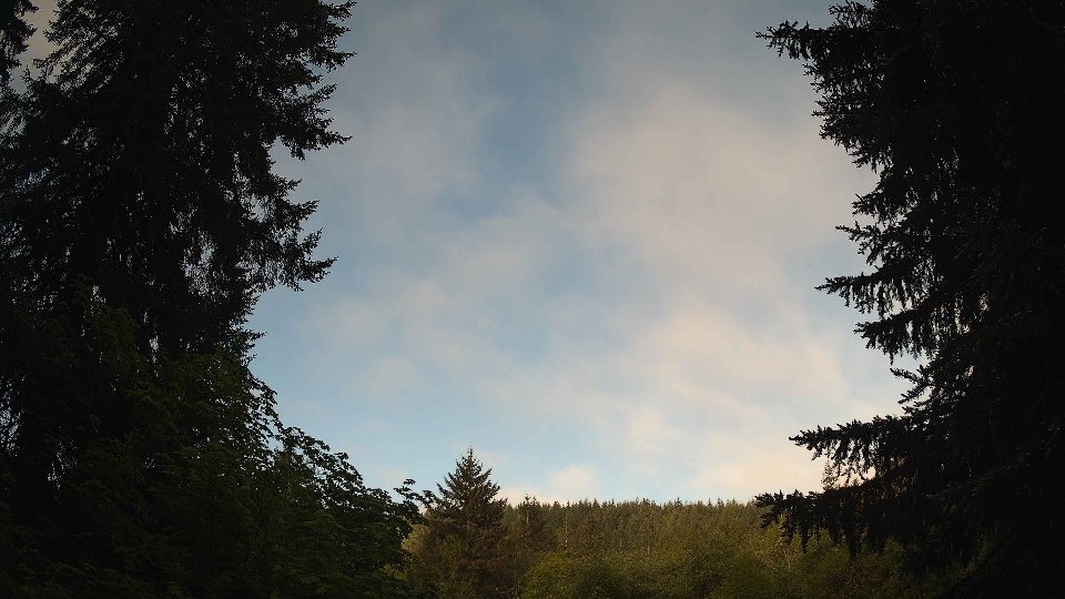 Pacific Northwest skyline timelapse on May 21, 2026 at 7:15 AM