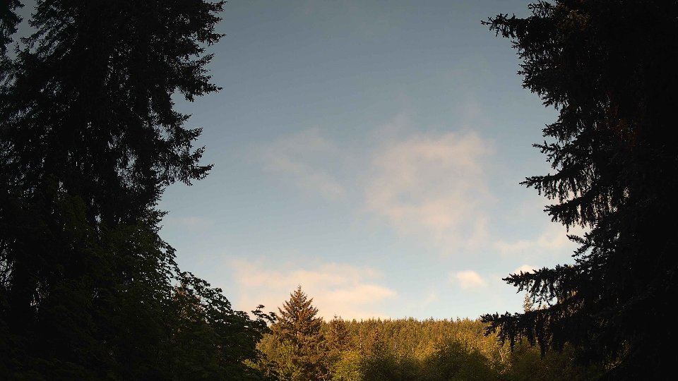 Pacific Northwest skyline timelapse on May 21, 2026 at 7:30 AM
