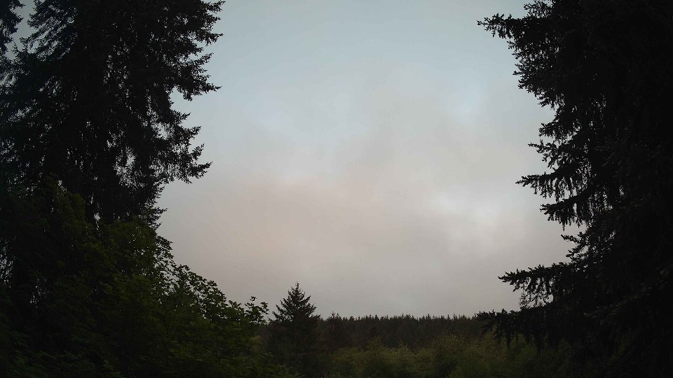 Pacific Northwest skyline timelapse on May 22, 2026 at 5:45 AM
