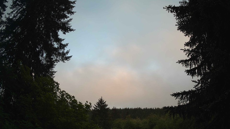 Pacific Northwest skyline timelapse on May 22, 2026 at 6:00 AM