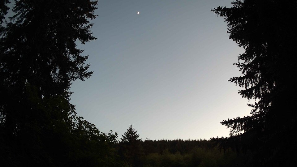 Pacific Northwest skyline timelapse on May 22, 2026 at 9:00 PM