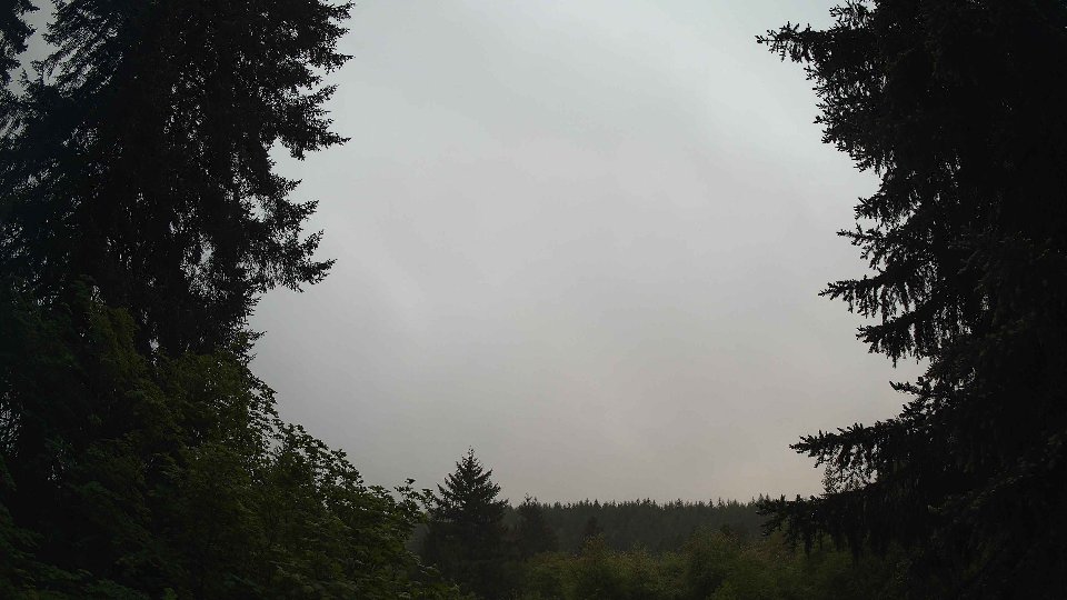 Pacific Northwest skyline timelapse on May 23, 2026 at 6:00 AM
