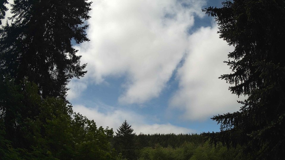 Pacific Northwest skyline timelapse on May 23, 2026 at 11:45 AM