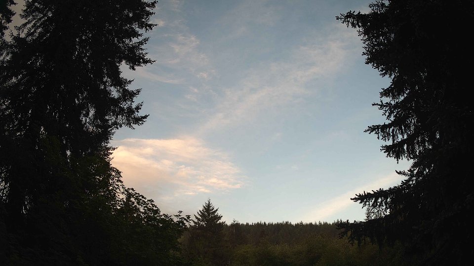 Pacific Northwest skyline timelapse on May 24, 2026 at 6:00 AM