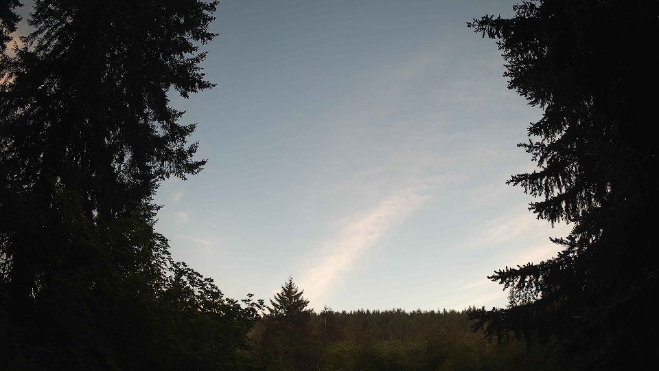 Pacific Northwest skyline timelapse on May 24, 2026 at 6:15 AM