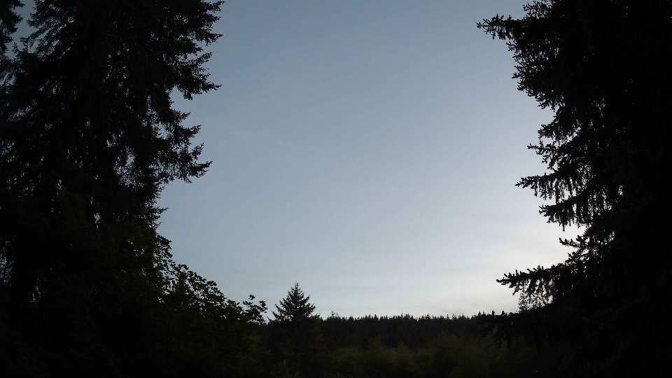 Pacific Northwest skyline timelapse on May 24, 2026 at 9:00 PM