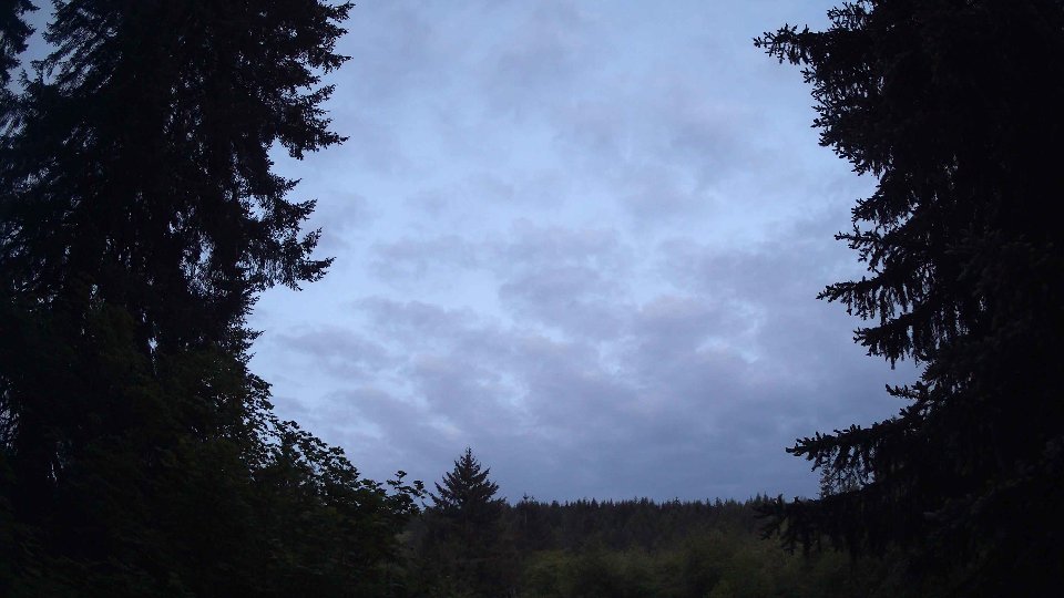 Pacific Northwest skyline timelapse on May 25, 2026 at 5:15 AM