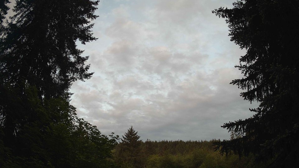 Pacific Northwest skyline timelapse on May 25, 2026 at 5:45 AM