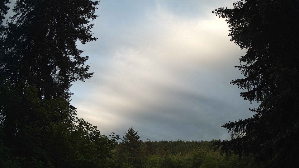 Pacific Northwest skyline timelapse on May 25, 2026 at 6:15 AM