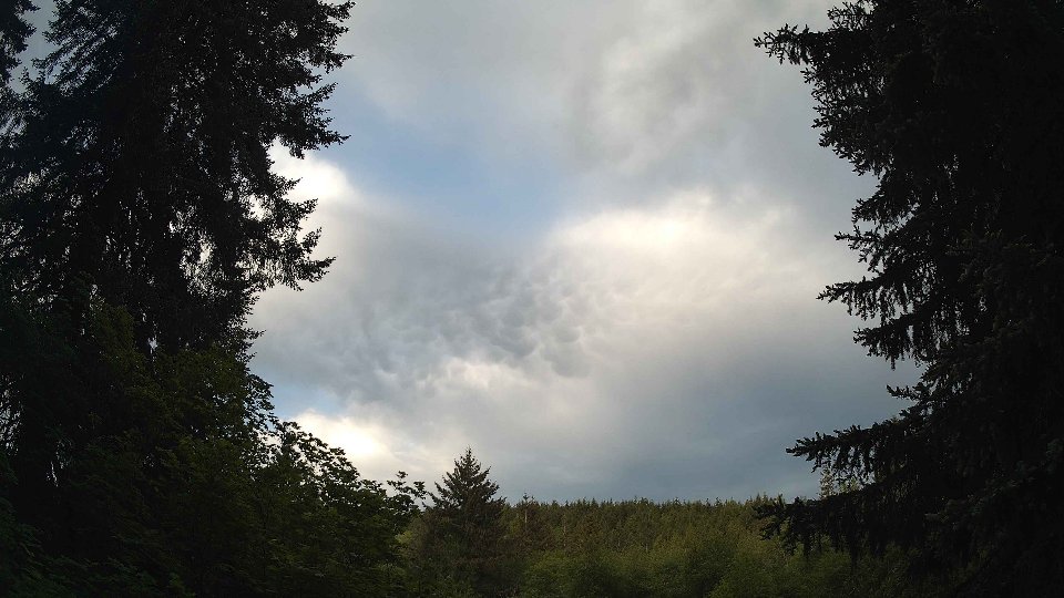Pacific Northwest skyline timelapse on May 25, 2026 at 6:30 AM