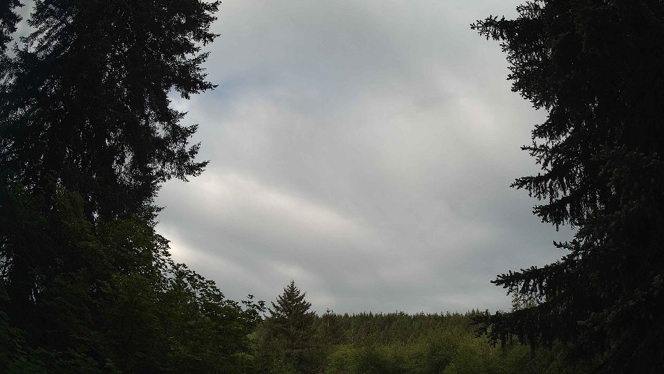 Pacific Northwest skyline timelapse on May 25, 2026 at 7:15 AM