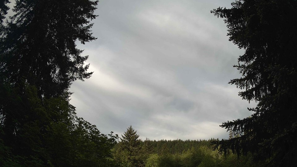 Pacific Northwest skyline timelapse on May 25, 2026 at 7:30 AM