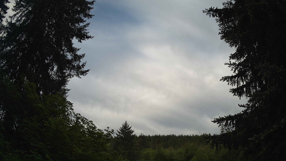 Pacific Northwest skyline timelapse on May 25, 2026 at 7:45 AM