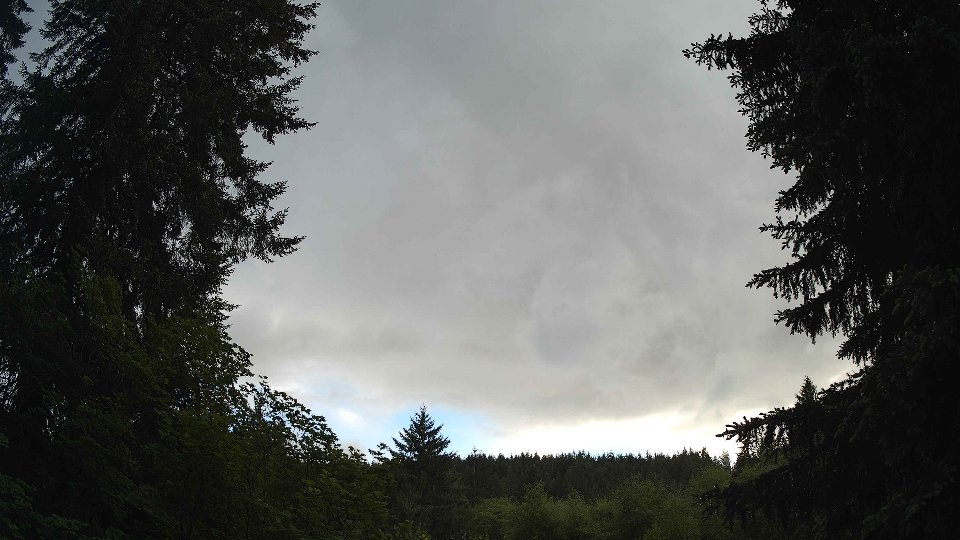 Pacific Northwest skyline timelapse on May 25, 2026 at 7:30 PM