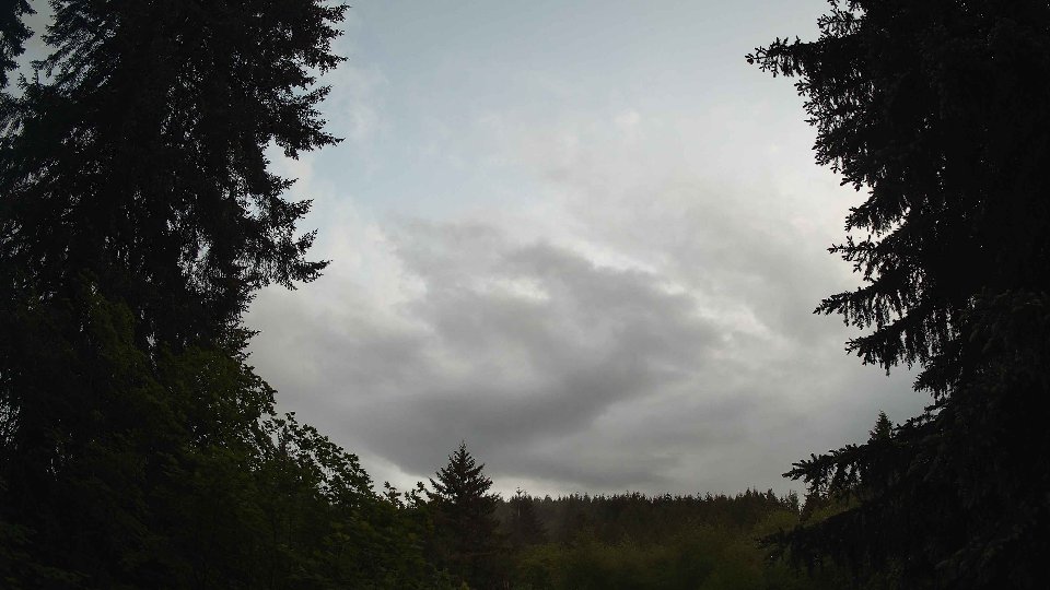 Pacific Northwest skyline timelapse on May 25, 2026 at 8:45 PM