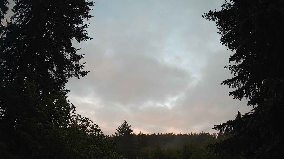 Pacific Northwest skyline timelapse on May 26, 2026 at 5:45 AM