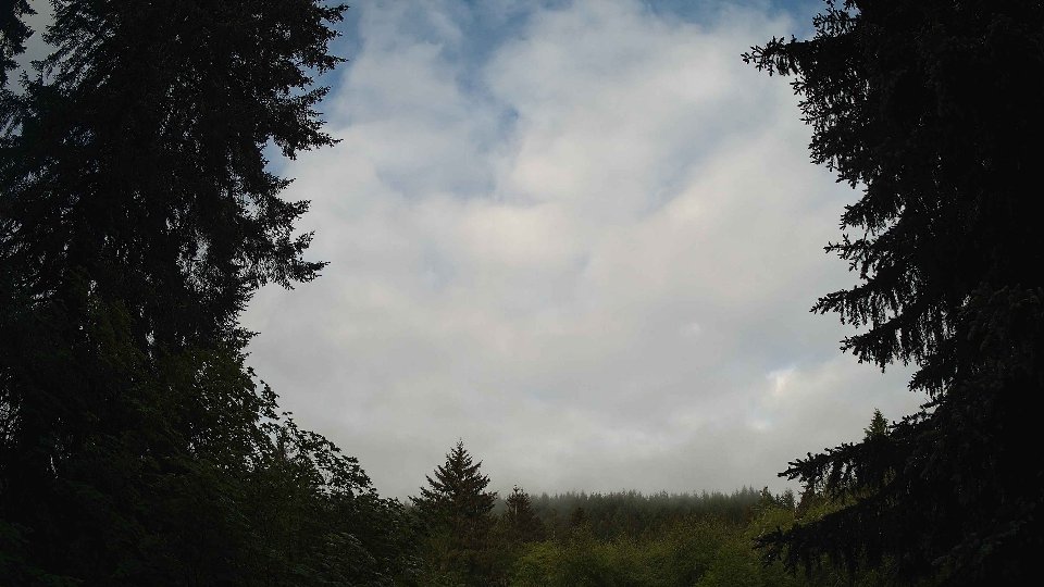 Pacific Northwest skyline timelapse on May 26, 2026 at 7:15 AM
