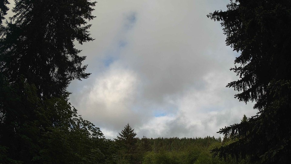 Pacific Northwest skyline timelapse on May 26, 2026 at 7:45 AM