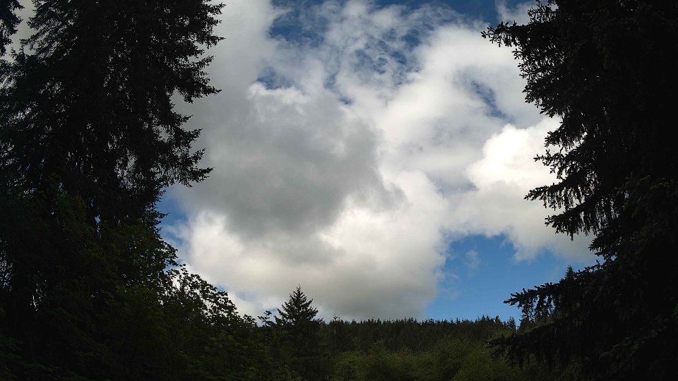 Pacific Northwest skyline timelapse on May 26, 2026 at 9:45 AM