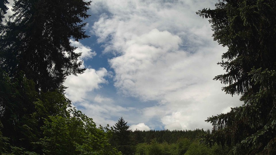 Pacific Northwest skyline timelapse on May 26, 2026 at 12:00 PM