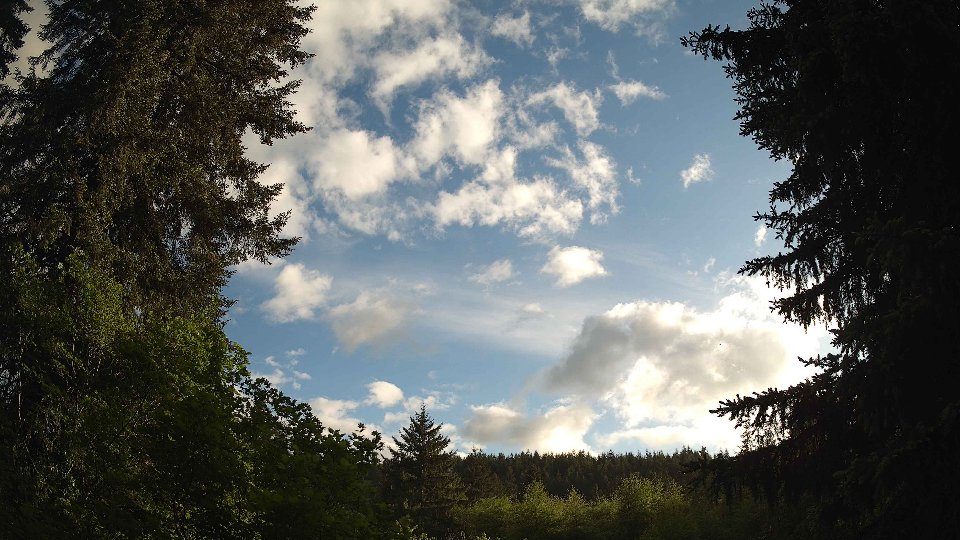 Pacific Northwest skyline timelapse on May 26, 2026 at 7:00 PM