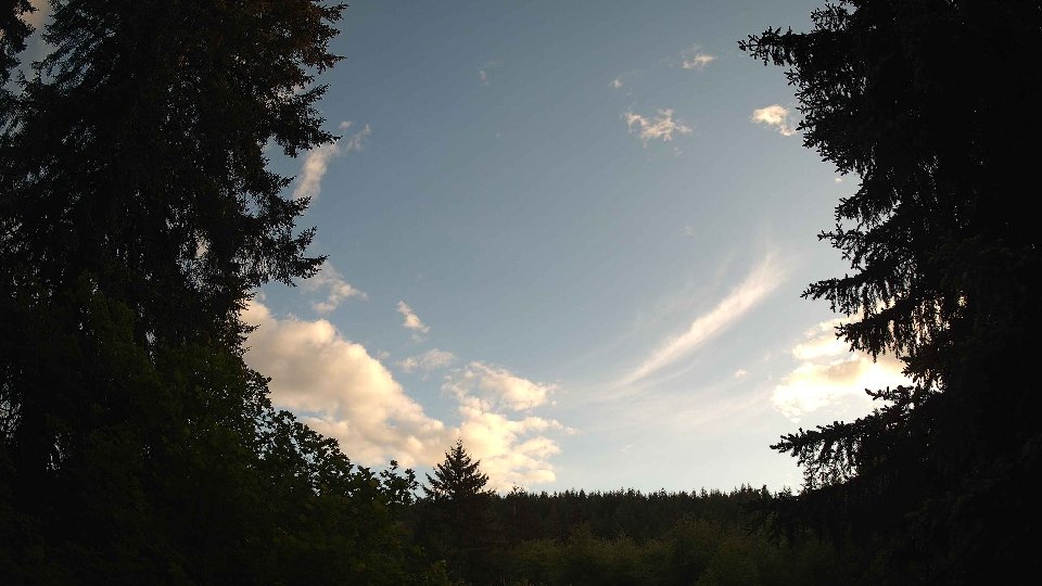 Pacific Northwest skyline timelapse on May 26, 2026 at 7:45 PM