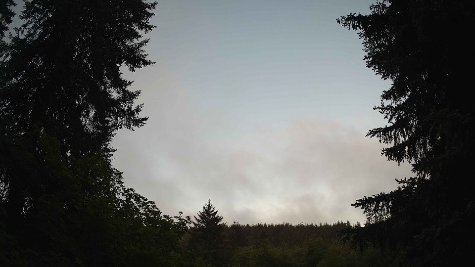 Pacific Northwest skyline timelapse on May 27, 2026 at 5:45 AM