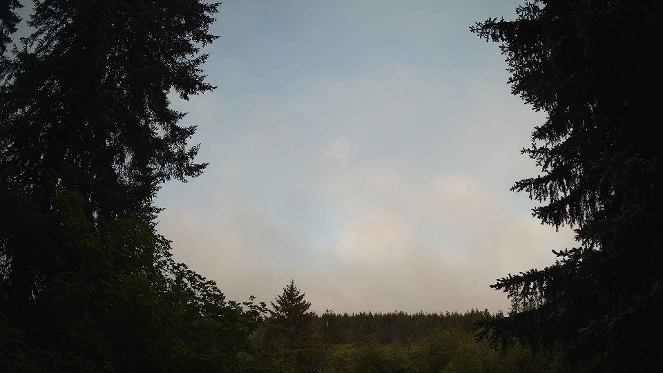 Pacific Northwest skyline timelapse on May 27, 2026 at 6:15 AM