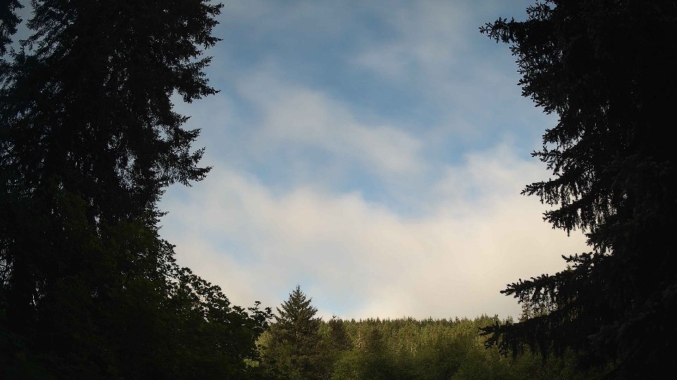 Pacific Northwest skyline timelapse on May 27, 2026 at 7:30 AM