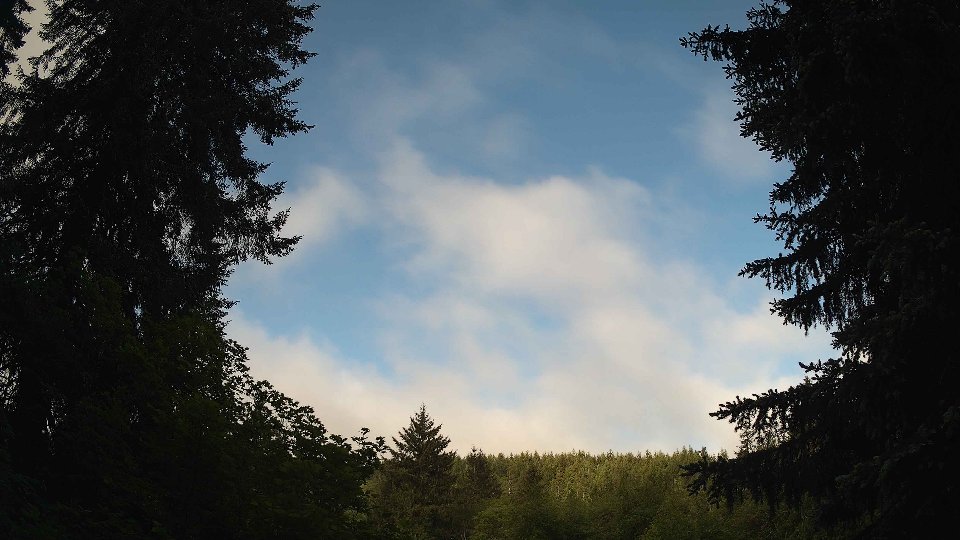 Pacific Northwest skyline timelapse on May 27, 2026 at 7:45 AM
