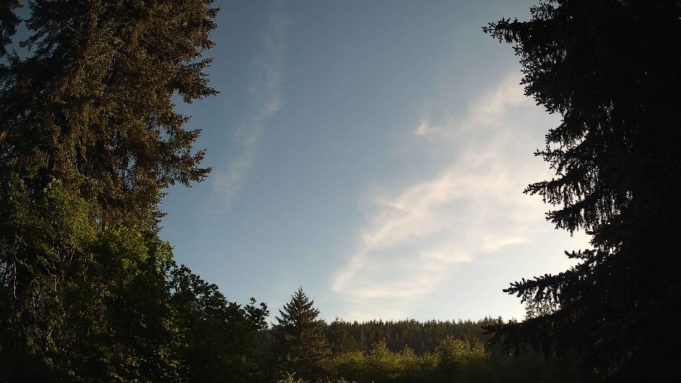 Pacific Northwest skyline timelapse on May 27, 2026 at 7:00 PM