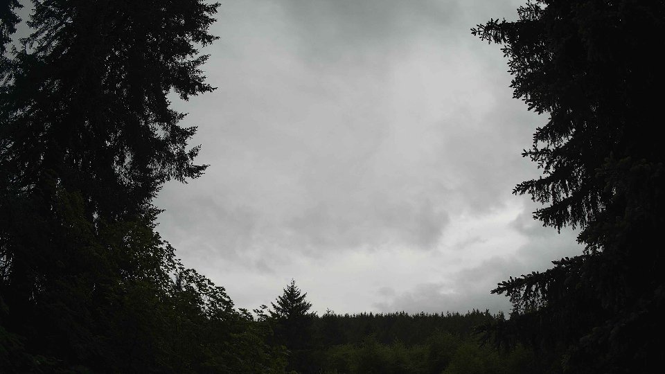 Pacific Northwest skyline timelapse frame from May 29th, 2026 at 9:45 AM