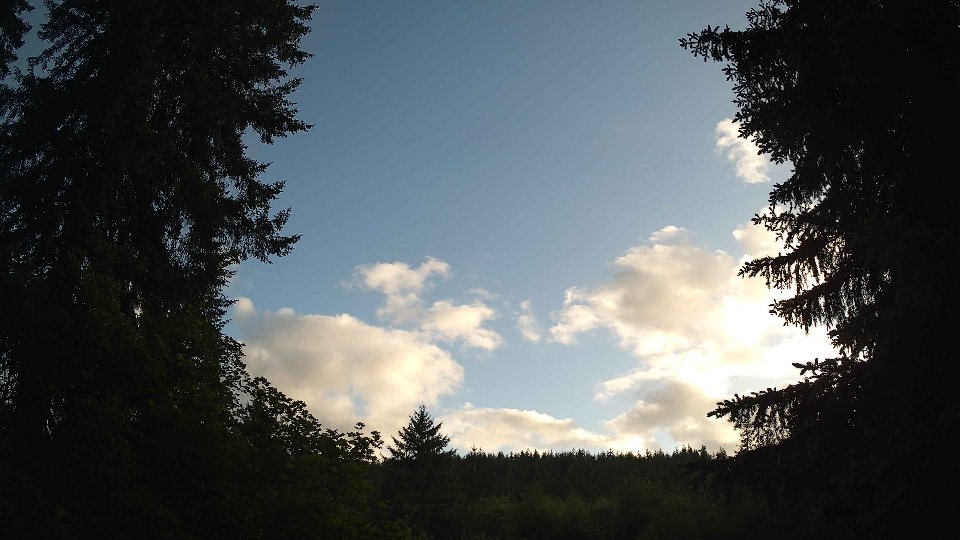 Pacific Northwest skyline timelapse frame from May 29th, 2026 at 7:30 PM
