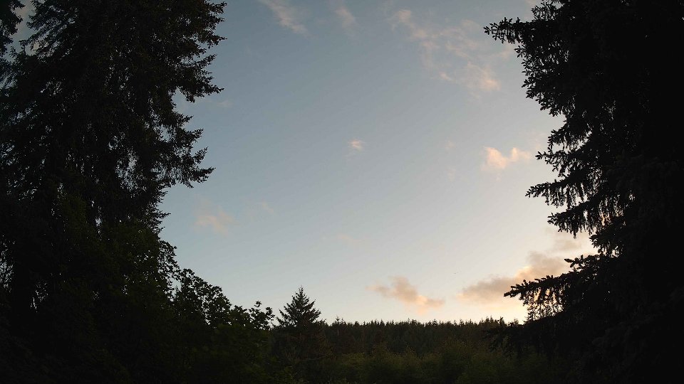 Pacific Northwest skyline timelapse frame from May 29th, 2026 at 8:30 PM