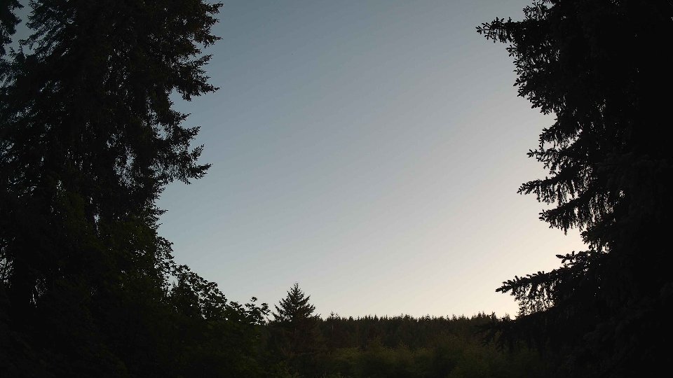 Pacific Northwest skyline timelapse frame from May 29th, 2026 at 8:45 PM