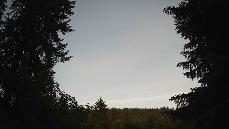 Pacific Northwest skyline timelapse frame from May 30th, 2026 at 5:45 AM