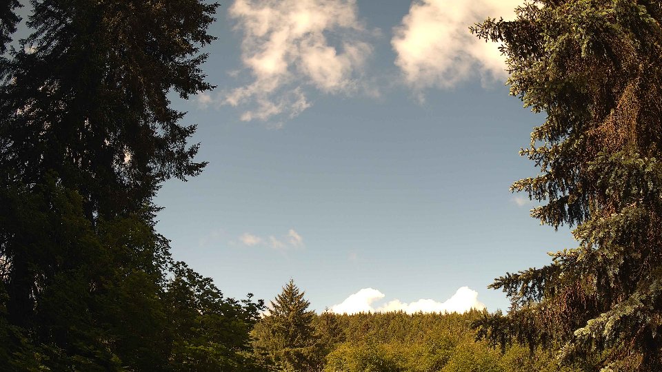 Pacific Northwest skyline timelapse frame from May 30th, 2026 at 9:45 AM