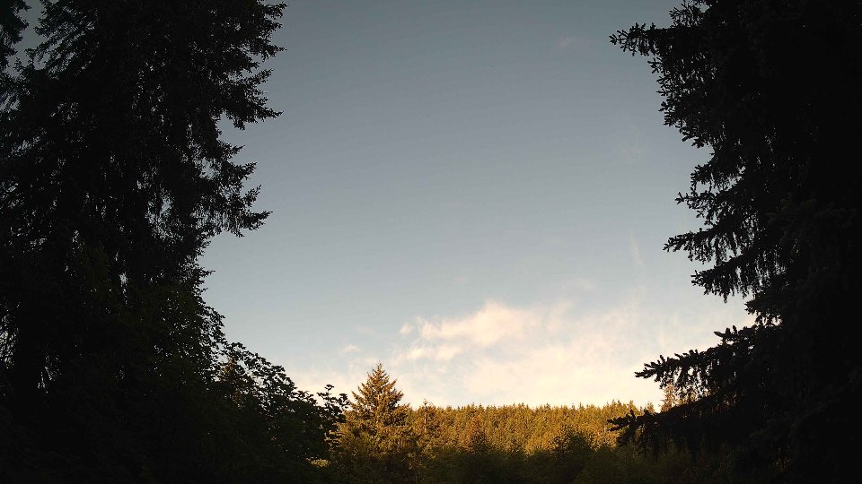 Pacific Northwest skyline timelapse frame from May 31st, 2026 at 6:45 AM