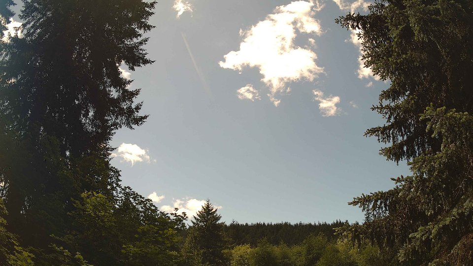 Pacific Northwest skyline timelapse frame from May 31st, 2026 at 12:45 PM
