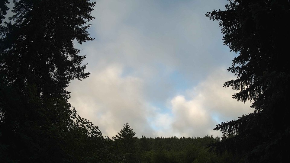 Pacific Northwest skyline timelapse frame from Jun 4th, 2026 at 6:45 AM