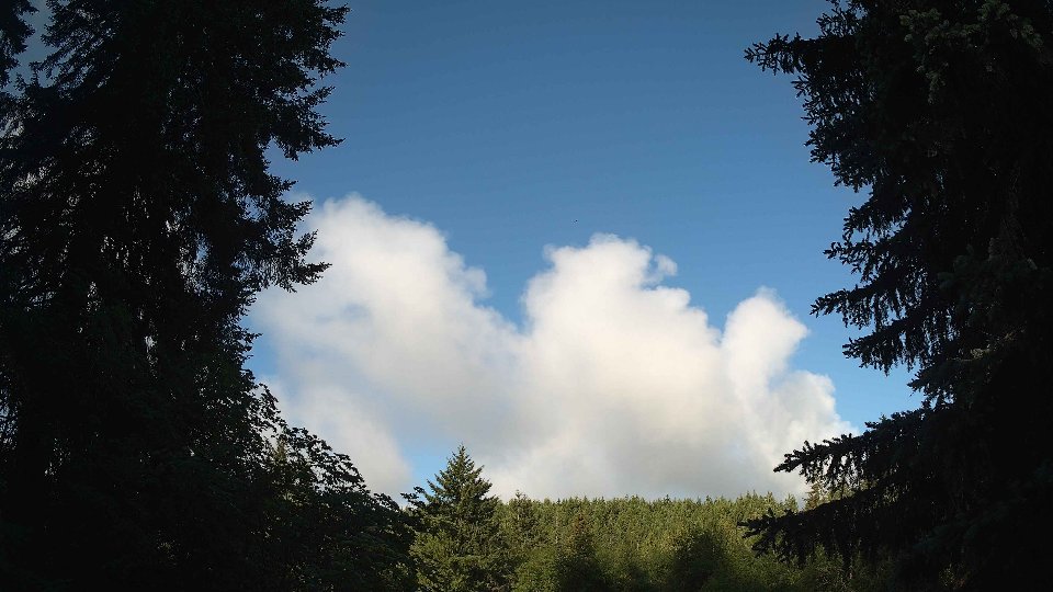 Pacific Northwest skyline timelapse frame from Jun 4th, 2026 at 7:45 AM