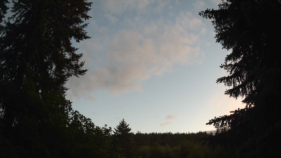 Pacific Northwest skyline timelapse frame from Jun 4th, 2026 at 9:00 PM