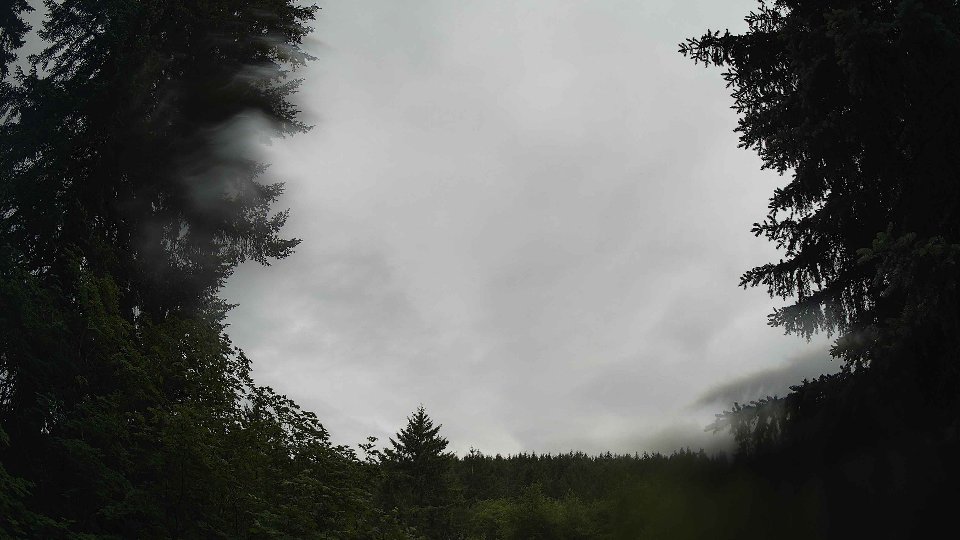Pacific Northwest skyline timelapse frame from Jun 5th, 2026 at 8:45 AM