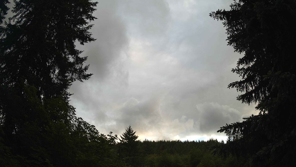 Pacific Northwest skyline timelapse frame from Jun 5th, 2026 at 7:45 PM