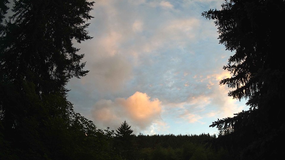 Pacific Northwest skyline timelapse frame from Jun 5th, 2026 at 8:45 PM