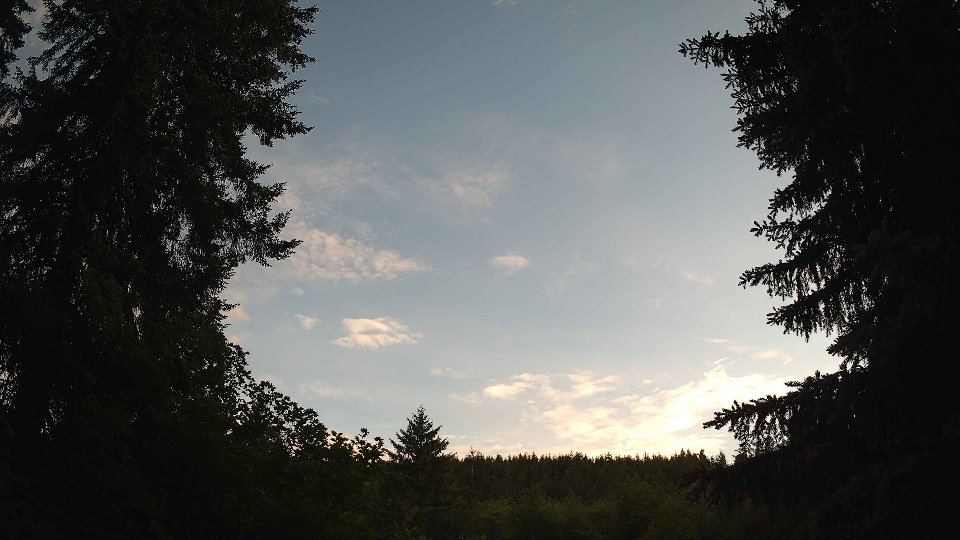 Pacific Northwest skyline timelapse frame from Jun 7th, 2026 at 8:15 PM